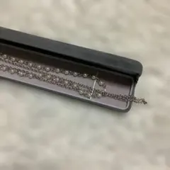 パール シルバー 2連ネックレス