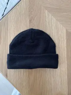 ユニクロ　ブラック　ニットビーニー