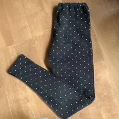 ボアレギンスパンツ　160 水玉レギンスパンツ　冬レギンスパンツ　裏起毛
