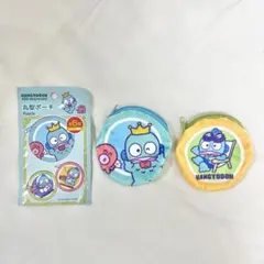 【新品】サンリオキャラクターズ　ハンギョドン　40周年　丸型ポーチ　2点セット