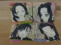 鬼滅の刃　原画展　吾峠呼世晴原画展　胡蝶しのぶ カナエ 栗花落カナヲ　コースター