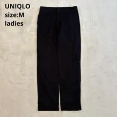 【UNIQLO ユニクロ】（M）コットン&リネン イージーパンツ　黒
