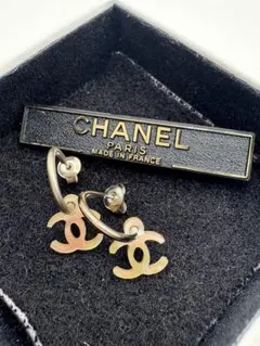 CHANEL シャネル ココマーク フープピアス シェル 98A ヴィンテージ
