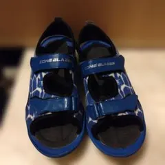 ムーンスター　ZONE BLAZER 青色サンダル