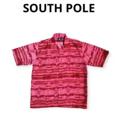 《ビッグサイズ》00s SOUTH POLE 半袖ポリエステルシャツ　XL 赤のサムネイル