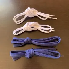 ★新品未使用★スニーカー靴ひも2色セット ブルー/ホワイト