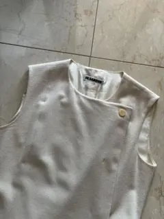 JIL SANDER ホワイト ノースリーブ ワンピースのサムネイル