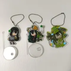 ヒロアカ　蛙吹梅雨　アクリルキーホルダー　３個セット