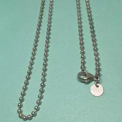 美品✨ティファニー ボールチェーンネックレス925 玉2mm ロング 86cm