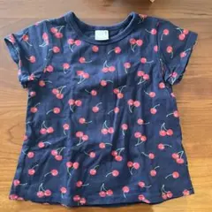 petit main チェリー柄 Tシャツ 100