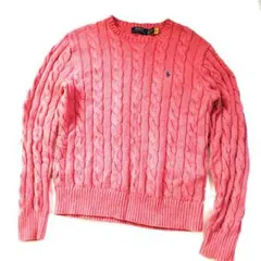 POLO RALPH LAUREN ケーブルニット セーター ピンク XS