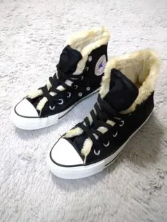 コンバース　オールスター　スニーカー　24.0cm　ハイカット　内側ボア　黒