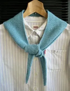 春夏カラー☘️コットン素材のソフィースカーフ（手編み）