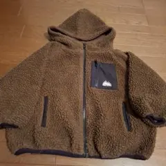 ファーストダウンボアジップアップパーカージャケット120厚手