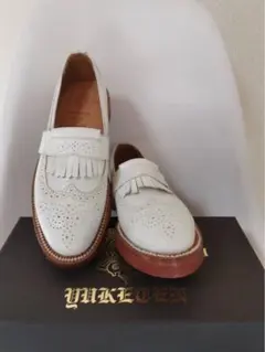 Ｙ:【美品】ユケテン ウイングチップ レザー シューズ＋ピアス 2025年最新】YUKETEN ウィングチップの人気アイテム - メルカリ