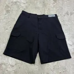 Cintas　ワークショーツ　W34　ブラック　古着　ショートパンツのサムネイル