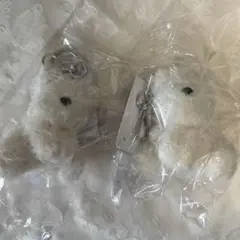 新品未開封！Aromatica ホワイトマスコット キーホルダー　2個セット！