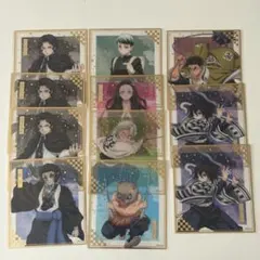 鬼滅の刃 アニプレックスオンラインくじ クリア色紙 不死川実弥 獪岳 伊黒小芭内