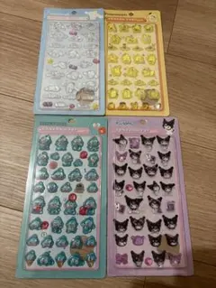 ボンボンドロップシール　クロミ　ポムポムプリン　ハンギョドン　シナモンロール