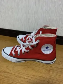 CONVERSE 赤 ハイカットスニーカー