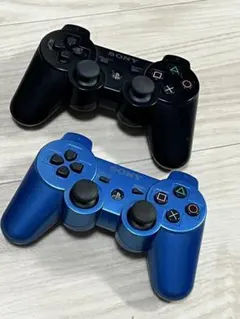 DUALSHOCK 3 コントローラー 青 黒 2個セット