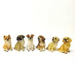 犬　置物　６点セット