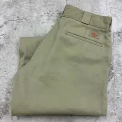 ディッキーズ　874　西海岸　ワークパンツ　W32　ベージュ　無地　古着