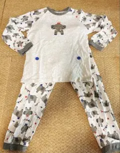コンビミニ パジャマ 130cm 長袖 ゾウ柄 上下セット 男の子