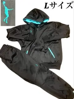 美品　Lサイズ　インザペイント　セットアップ　ブラック　ジャージ