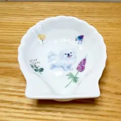 新作【オリジナル食器】A ペキニーズ　シェル型小皿