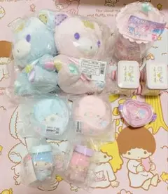 d*7様 リトルツインスターズ パフポフ ぬいぐるみ 他まとめ売り キキララ d*7様 リトルツインスターズ パフポフ ぬいぐるみ 他まとめ売り