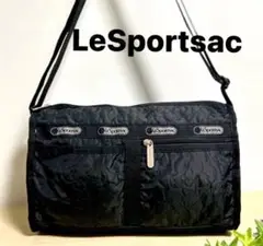 レスポートサック　ショルダーバッグ　パフィーブロッサムズ　美品 軽量　ブラック