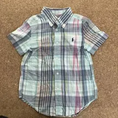 Ralph Lauren 半袖チェックシャツ 4/4T