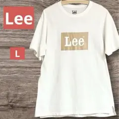 ★Lee★半袖　ロゴ Tシャツ　ホワイト　Lサイズ　メンズ