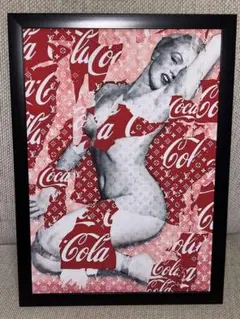 238 アートポスター　アメリカンレトロ　額付き