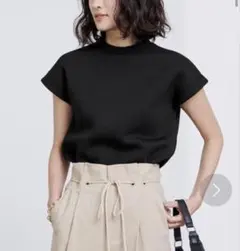 【ur’s 】フレンチスリーブ トップス　黒