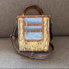 LeSportsac パイソン柄 チェーンショルダーバッグ - メルカリ
