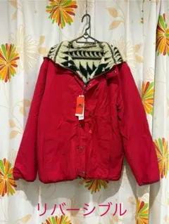 KRIFF MAYER クリフメイヤー リバーシブル　レッド ボアジャンバー　L