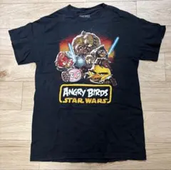 スターウォーズ アングリーバード コラボ Tシャツ M 黒 映画 古着