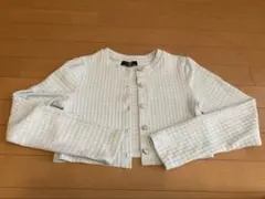 Bershka ショート丈　長袖　千鳥格子　カーディガン Mサイズ