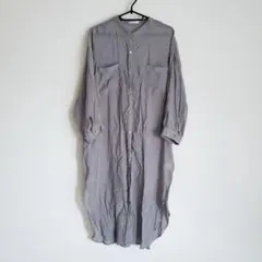 ハニーズ ロングワンピース グレー シースルー