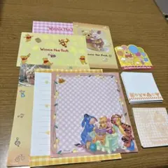 Winnie the Pooh レターセットメモ用紙セット　シール