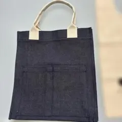 MAMETOKU デニムトートバッグ エコバッグ 2点セットのサムネイル
