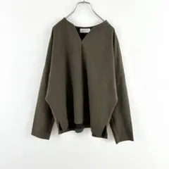 H182 OPAQUE.CLIP Ｖネック　プルオーバー　トップス　ゆるだぼ