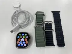 超美品 バッテリー容量100％ Apple Watch Ultra ベルト2本付