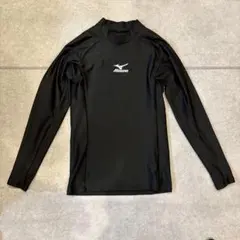 Mizuno ブラック 長袖ラッシュガード SS