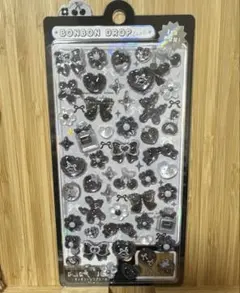 ボンボンドロップシール 黒 リボン 香水 バルーン
