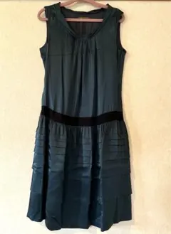 トゥモローランド　ボールジィ　シルク　ドレス　モスグリーンのサムネイル