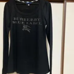 BURBERRY BLUE LABEL ブラック 長袖カットソー