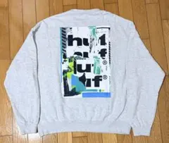HUF スウェット グレー バックプリントのサムネイル